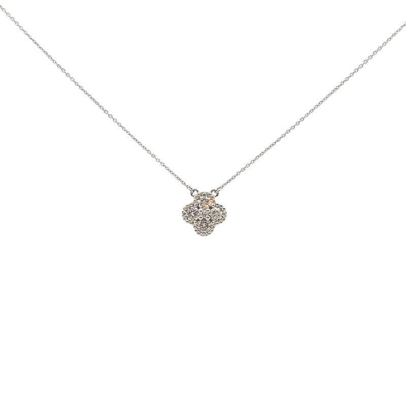 Michael Werdiger Diamond Clover Necklace