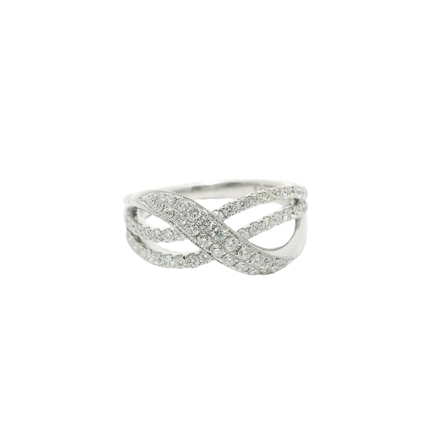 Michael Werdiger Diamond Crossover Ring