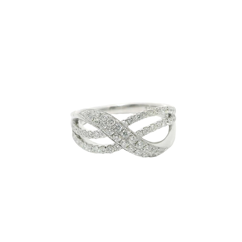 Michael Werdiger Diamond Crossover Ring