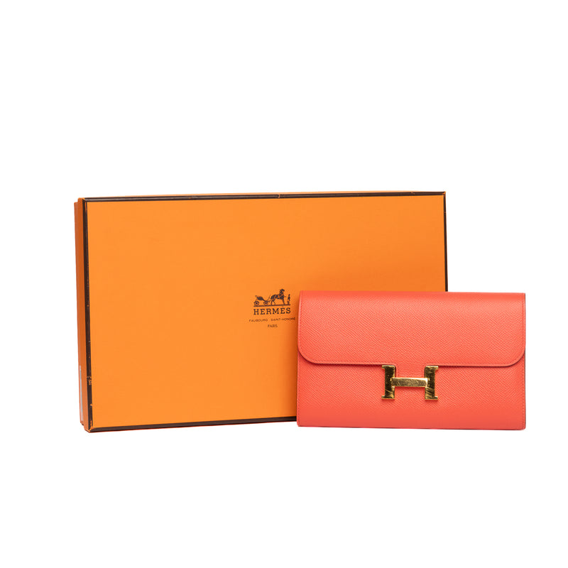 Pre-Owned Hermes Constance Long Wallet