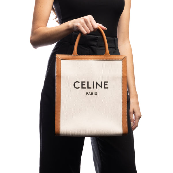 Pre-Owned Celine Canvas Certical Cabas Tote