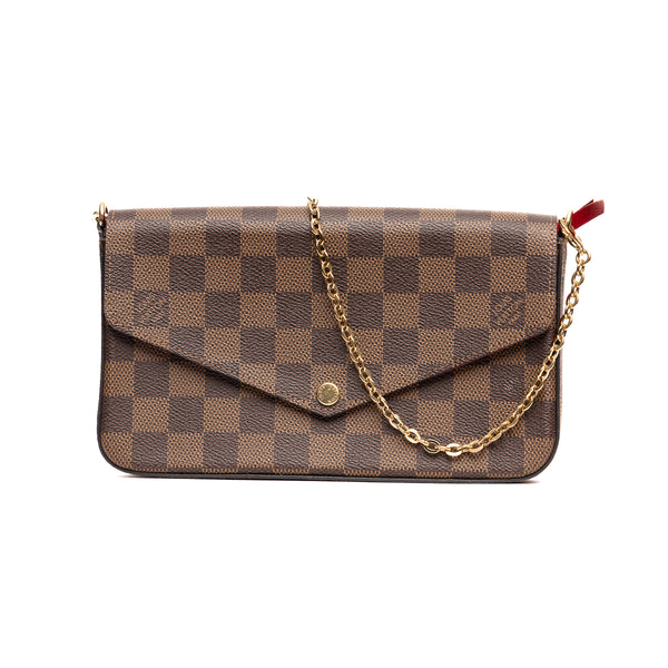 Pre-Owned Louis Vuitton Damier Ebene Pochette Felicie