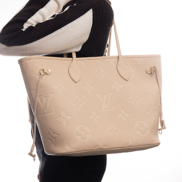Pre-Owned Louis Vuitton Monogram Empreinte Neverfull MM