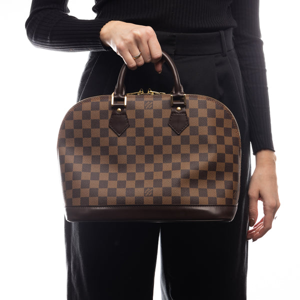 Pre-Owned Louis Vuitton Damier Ebene Alma PM