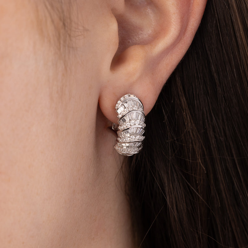 Pre-Owned Charles Krypell Diamond Earrings