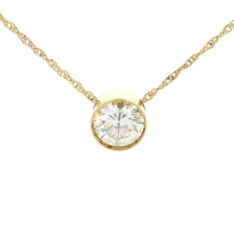 Pre-Owned Diamond Solitaire Pendant