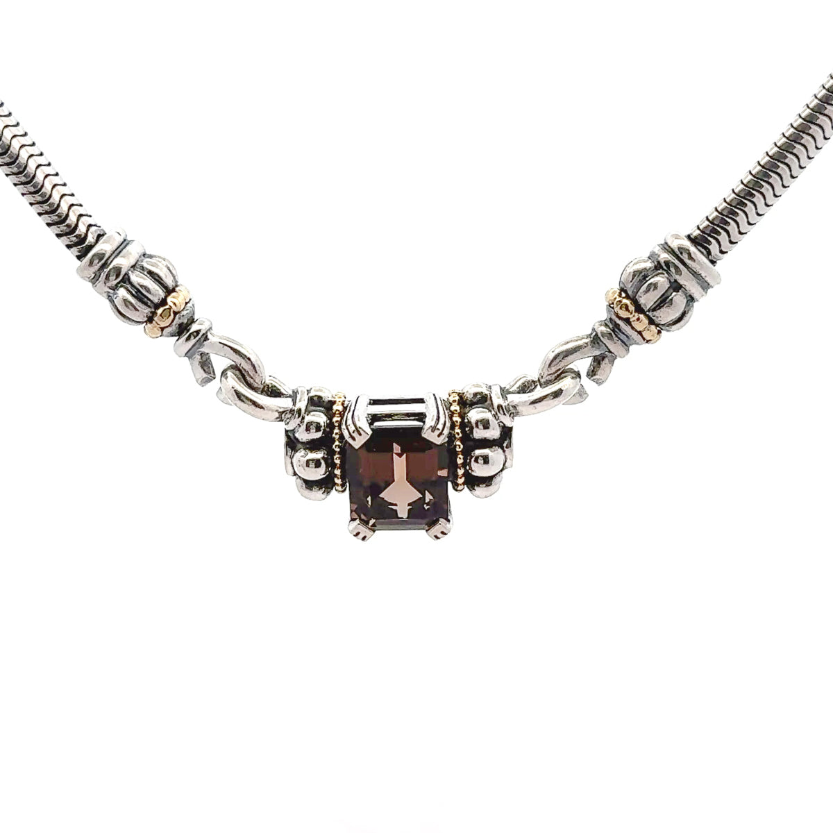 Pre-Owned Lagos Smoky Quartz Sculpted Pendant