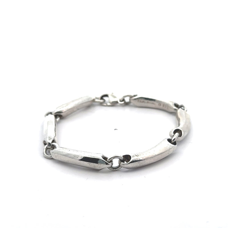 Pre-Owned Robert Lee Morris Heavy Curved Link Bracelet