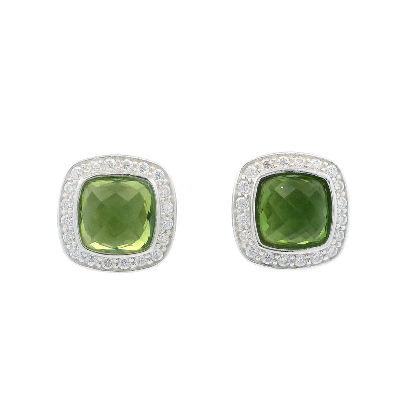 Pre-Owned David Yurman Peridot and Diamond Albion Earrings