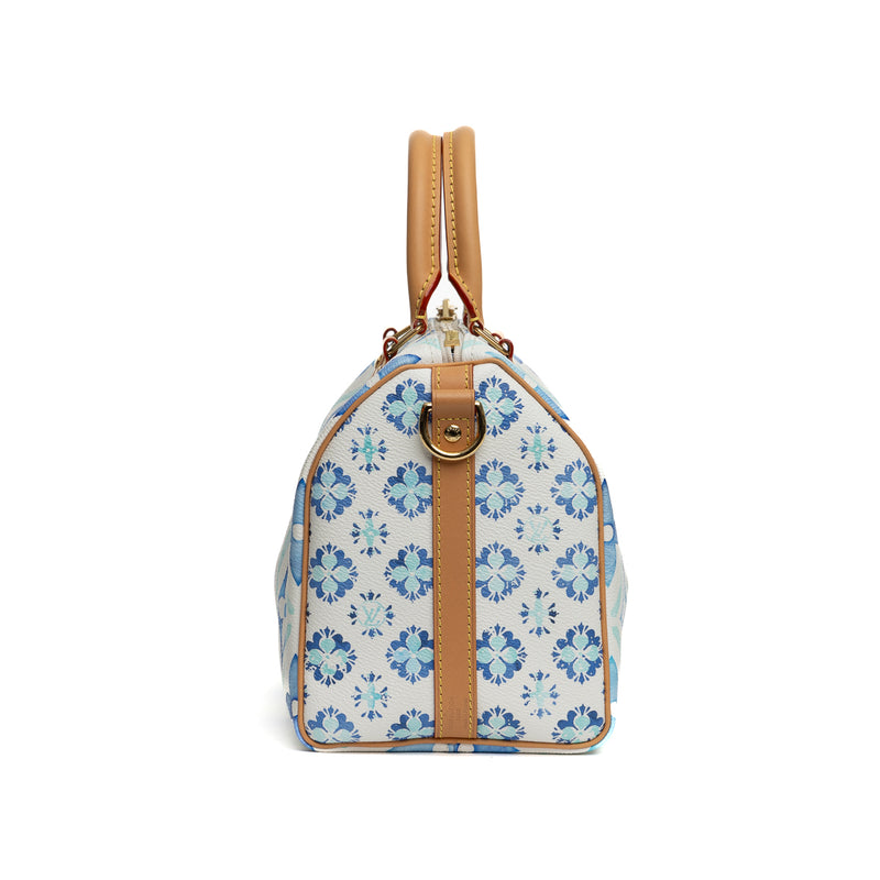 Pre-Owned Louis Vuitton By The Pool Monogram Tiles Speedy Bandoulière 25