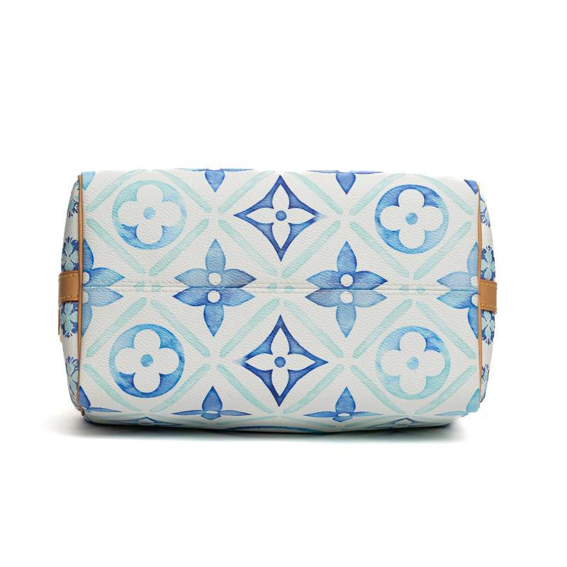 Pre-Owned Louis Vuitton By The Pool Monogram Tiles Speedy Bandoulière 25