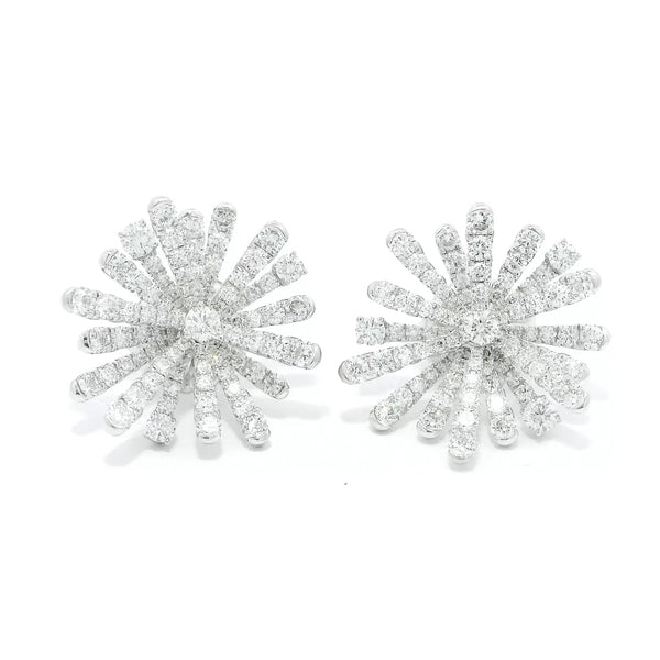 Pre-Owned Roberto Coin Diamond Firework Earrings