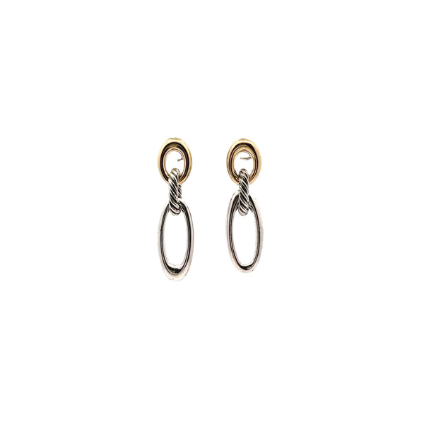 Pre-Owned David Yurman Oval Link Drop Earrings