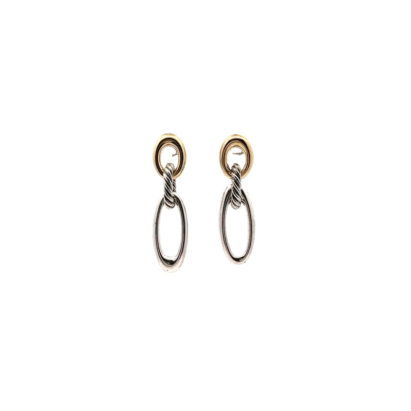 Pre-Owned David Yurman Oval Link Drop Earrings