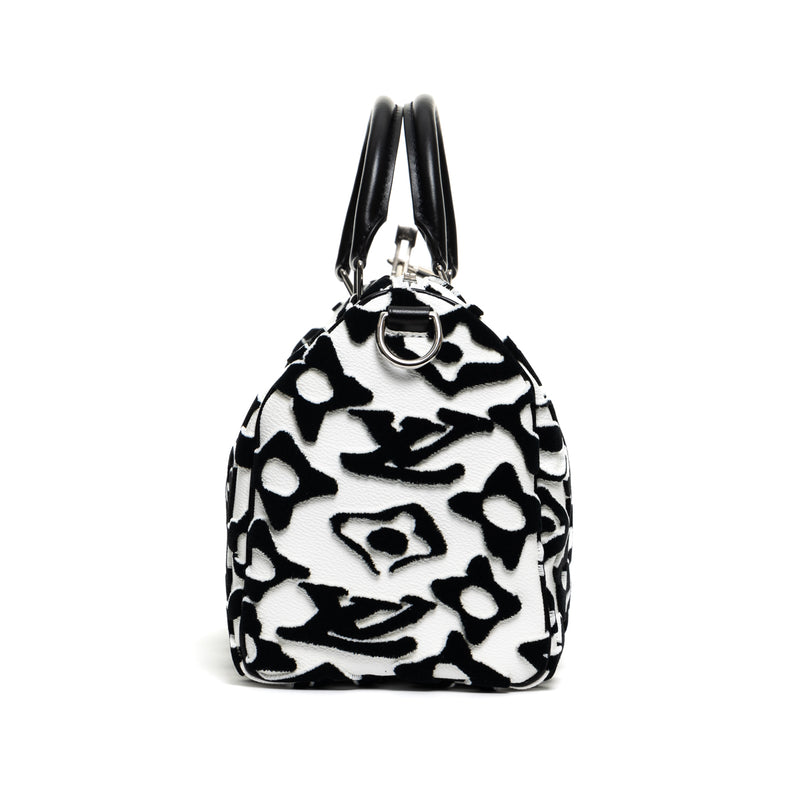 Pre-Owned Louis Vuitton x Urs Fischer Le Tufted Monogram Speedy Bandouliere 25