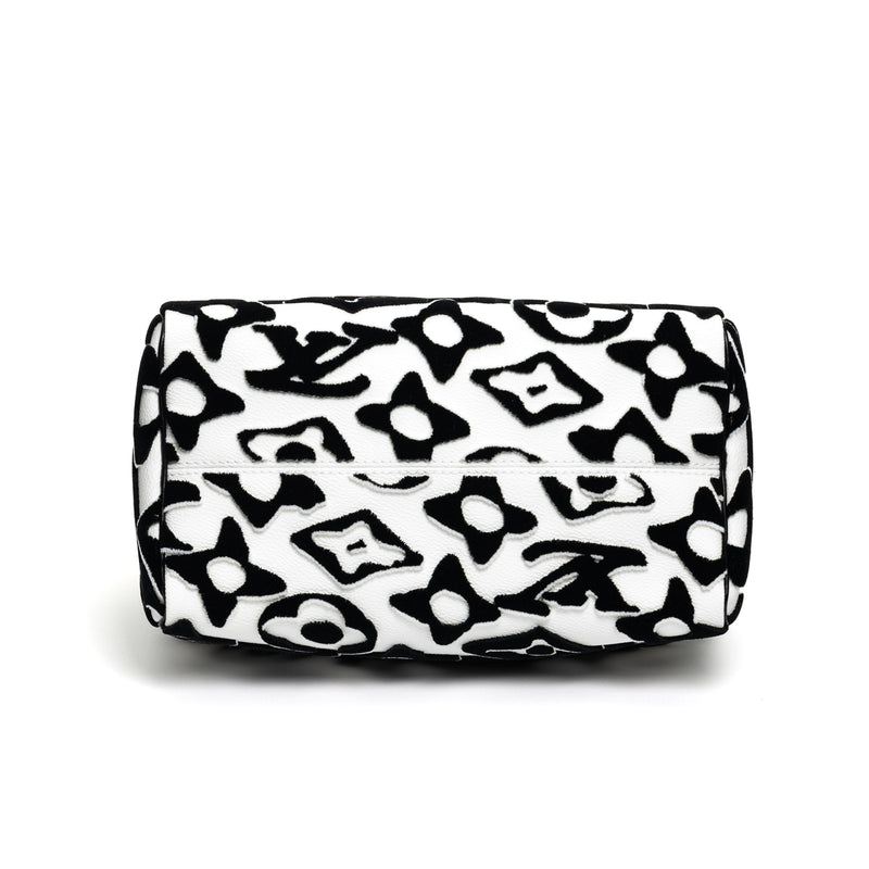 Pre-Owned Louis Vuitton x Urs Fischer Le Tufted Monogram Speedy Bandouliere 25