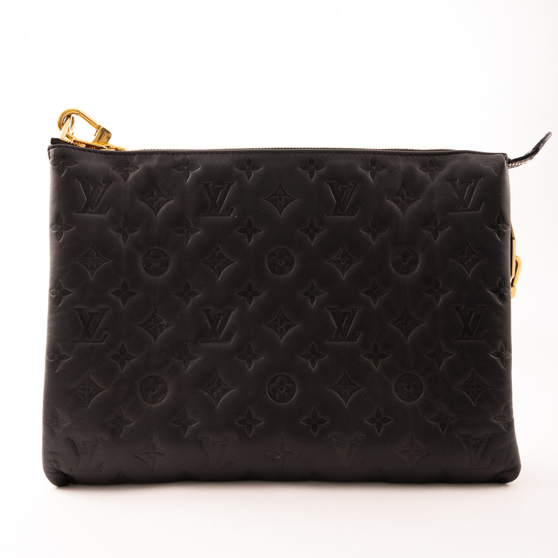 Pre-Owned Louis Vuitton Monogram Embossed Puffy Lambskin Coussin MM