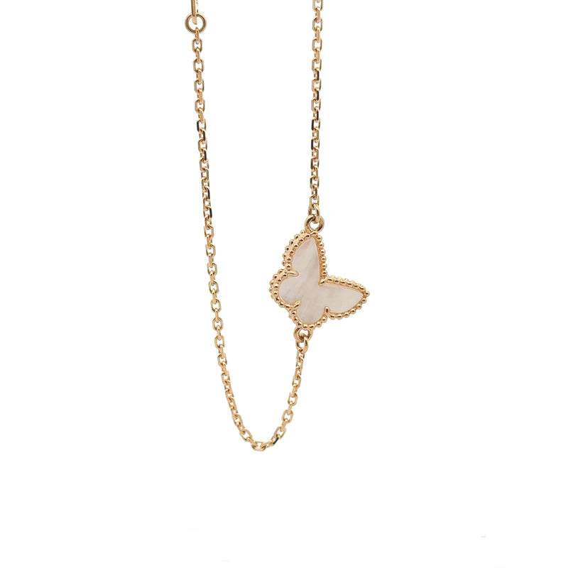 Pre-Owned Van Cleef & Arpels Mother Of Pearl Sweet Butterflies Bracelet