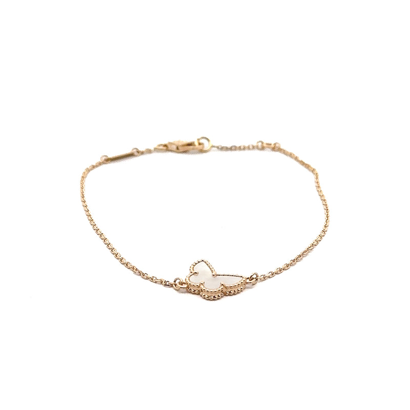 Pre-Owned Van Cleef & Arpels Mother Of Pearl Sweet Butterflies Bracelet
