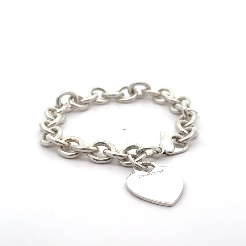 Pre-Owned Tiffany & Co. Heart Tag Charm Bracelet