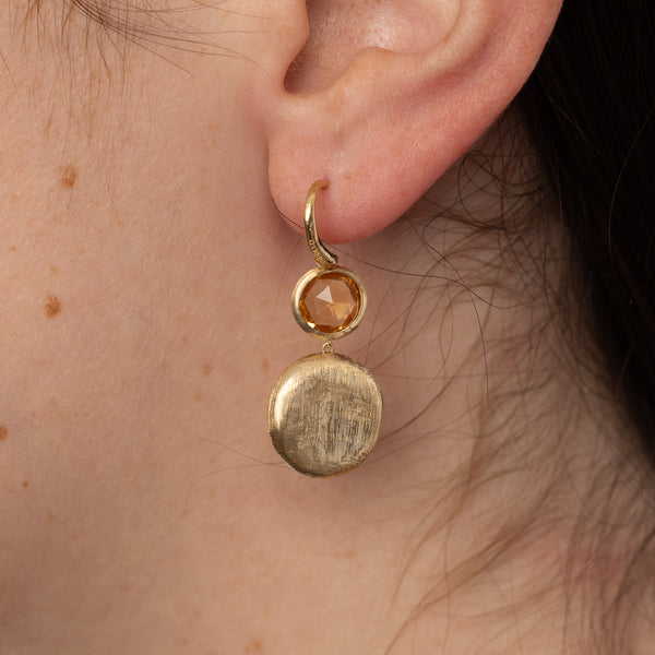Pre-owned Marco Bicego Citrine Drop Earrings