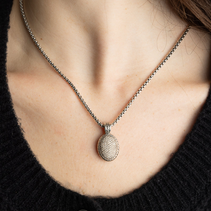 Pre-Owned David Yurman Diamond Enhancer on Chain