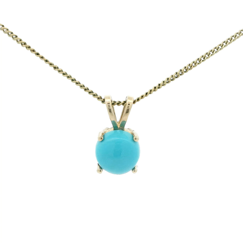 Pre-Owned Turquoise Pendant Necklace