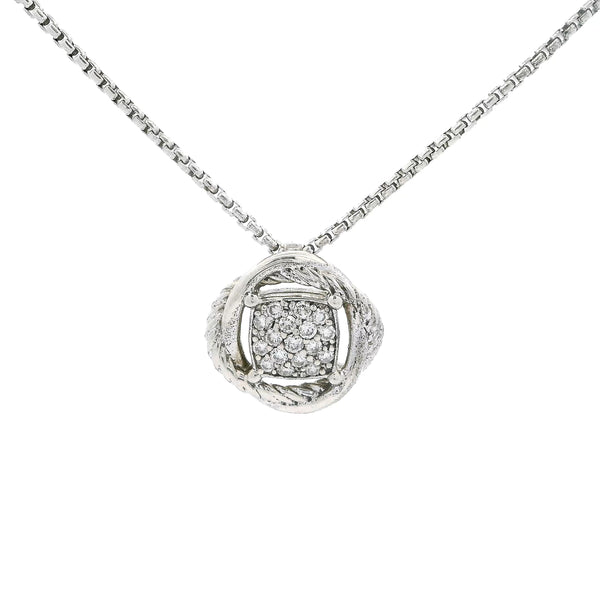 Pre-Owned David Yurman Diamond Pendant Necklace