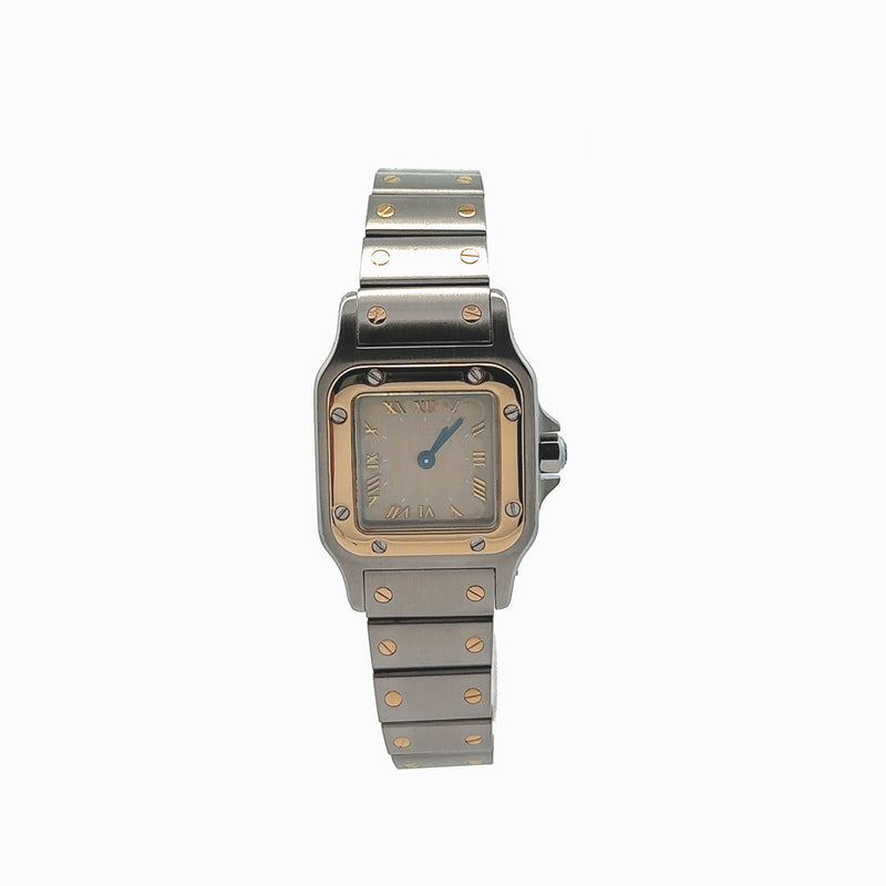 Pre-Owned Cartier Santos Galbee Gilded Watch