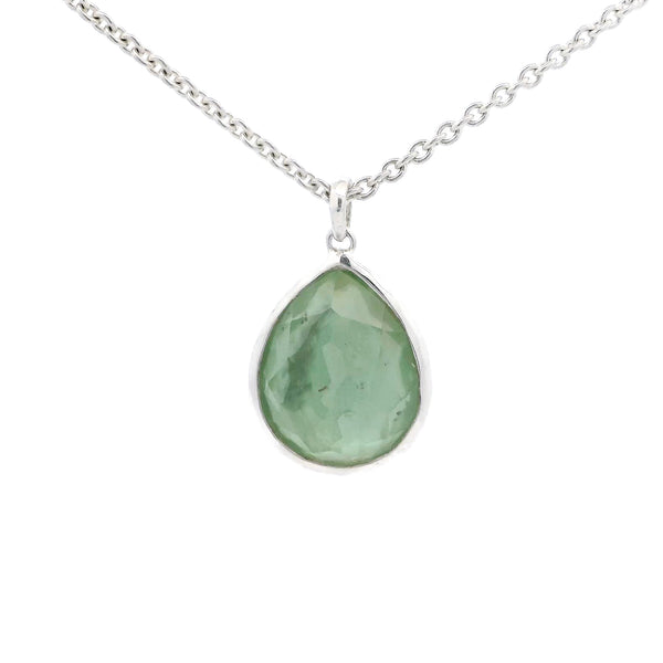 Pre-Owned Ippolita Mother of Pearl Quartz Teardrop Pendant Necklace