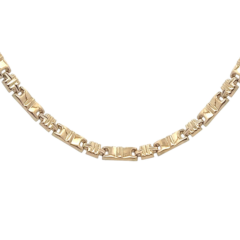 Pre-Owned Geometric Link Necklace