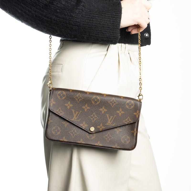 Pre-Owned Louis Vuitton Monogram Felicie Pochette
