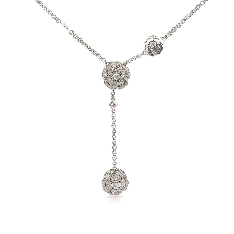Pre-Owned Chanel Diamond Les Infinis De Camelia Transformable Long Necklace