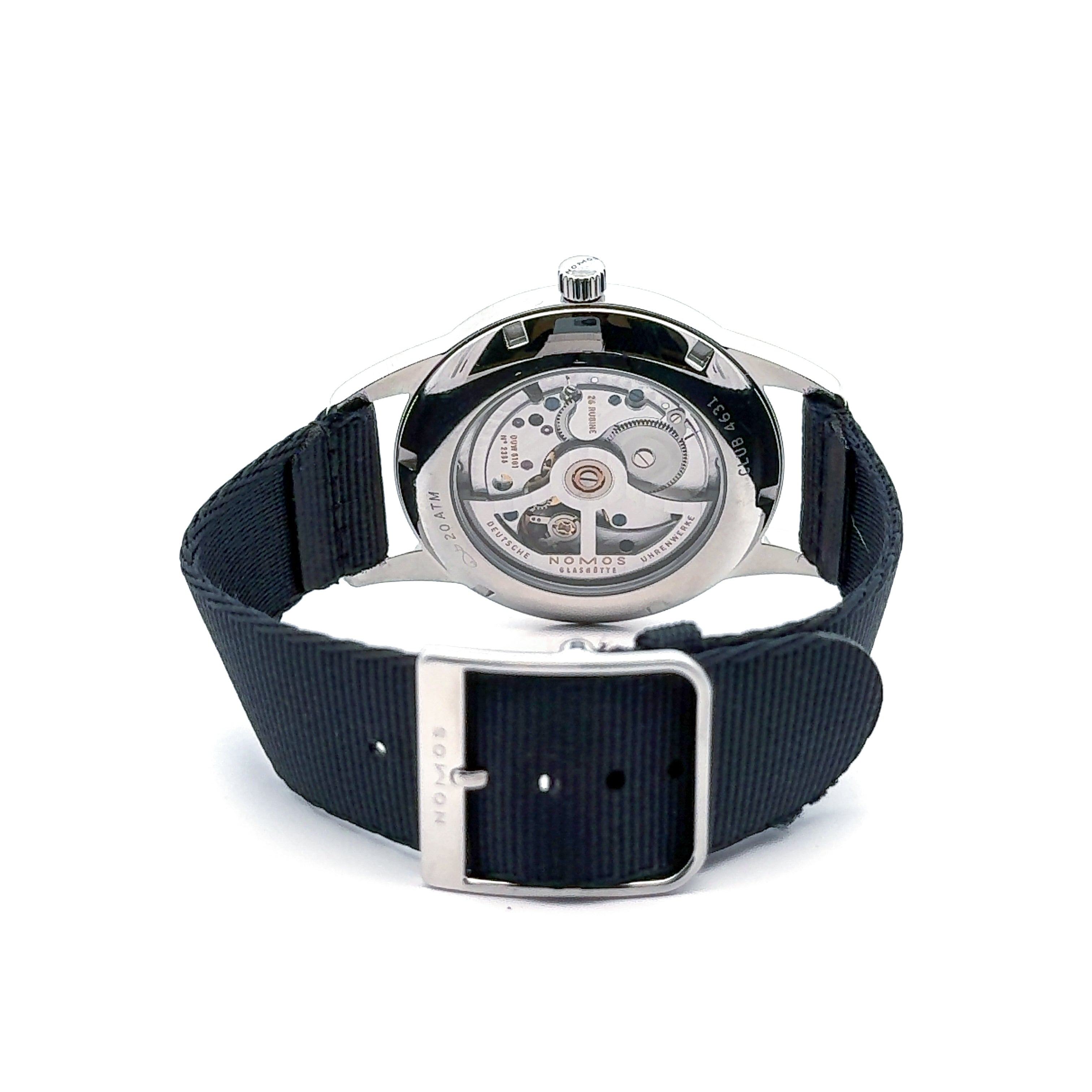 Pre-Owned Nomos Club Date Siren Blue Watch