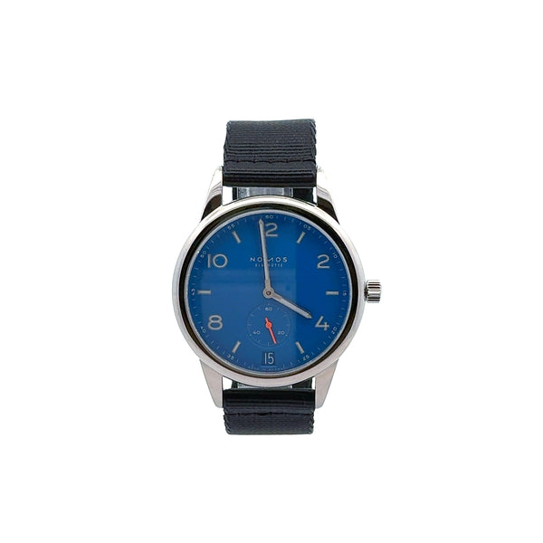 Pre-Owned Nomos Club Date Siren Blue Watch