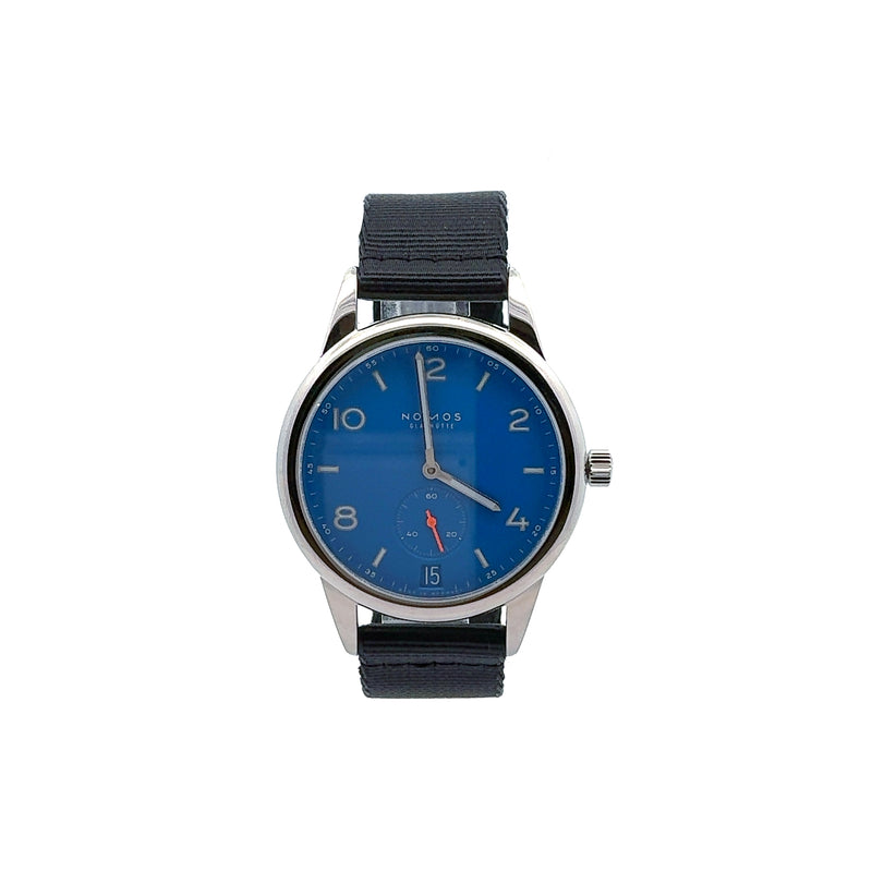 Pre-Owned Nomos Club Date Siren Blue Watch