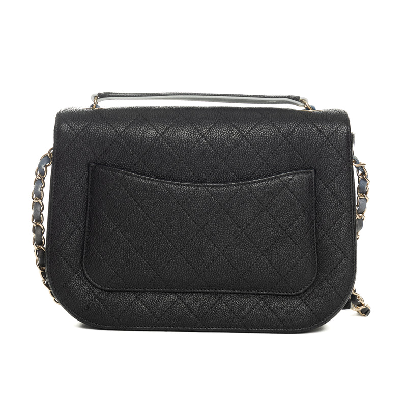 Pre-Owned Chanel Paris-Cuba Thread Around Medium Top Handle Flap Bag