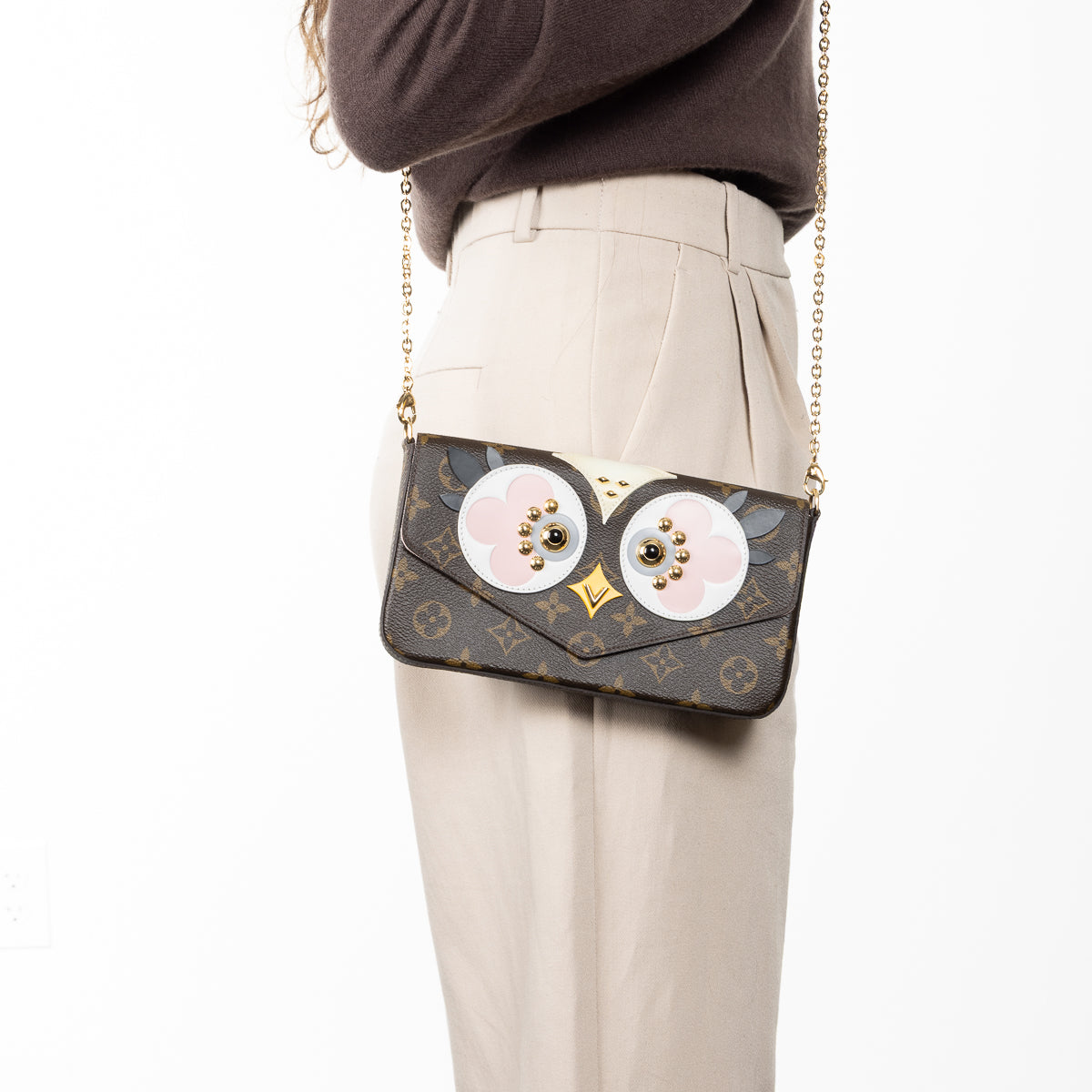 Pre-Owned Louis Vuitton Monogram Limited Edition Lovely Birds Felicie Pochette