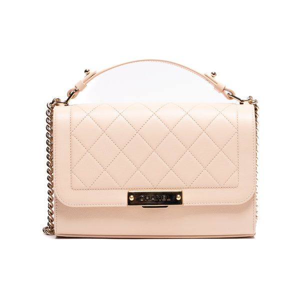 Pre-Owned Chanel Medium Label Click Flap Bag | STORE 5a Luxury