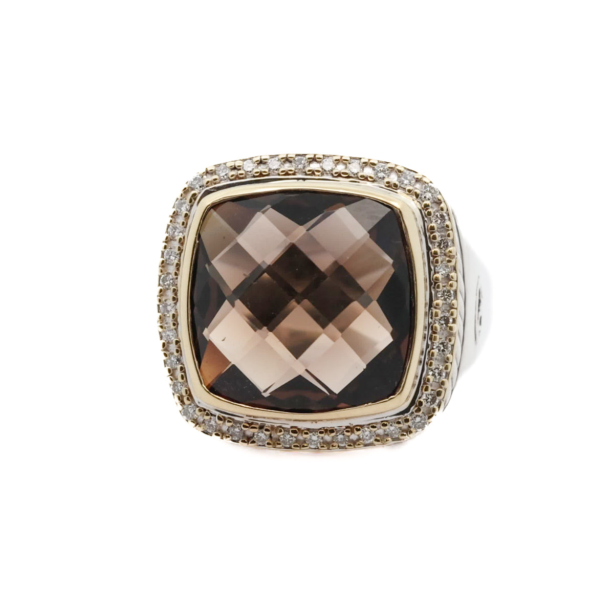Pre-Owned David Yurman Smoky Quartz and Diamond Albion Ring