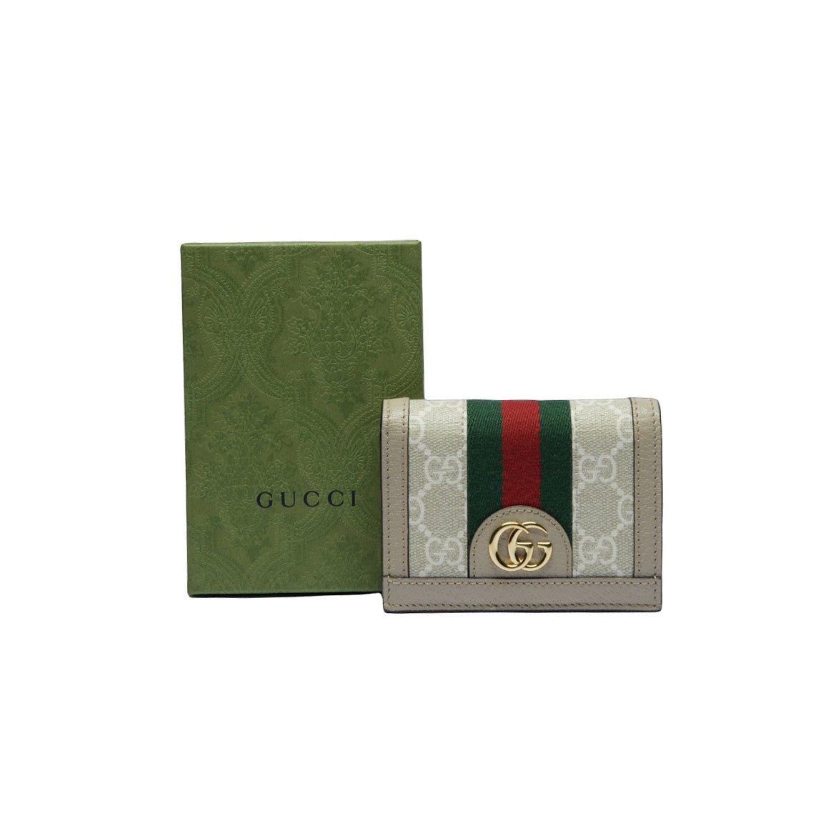 Pre-Owned Gucci Ophidia Card Case Wallet