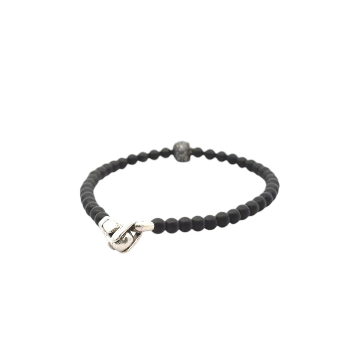 Pre-Owned David Yurman Black Onyx and Diamond Memento Mori Skull