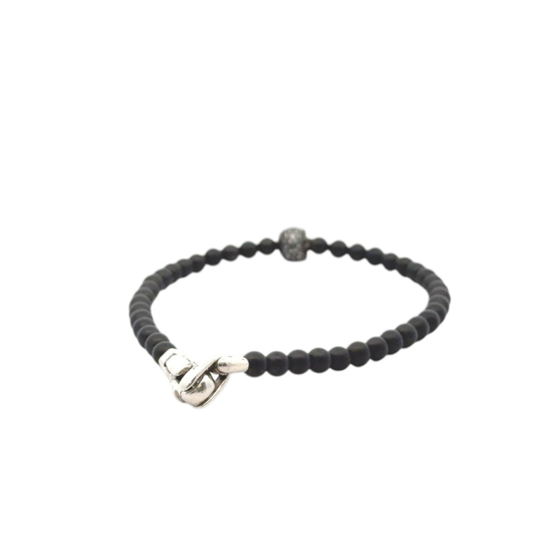 Pre-Owned David Yurman Black Onyx and Diamond Memento Mori Skull