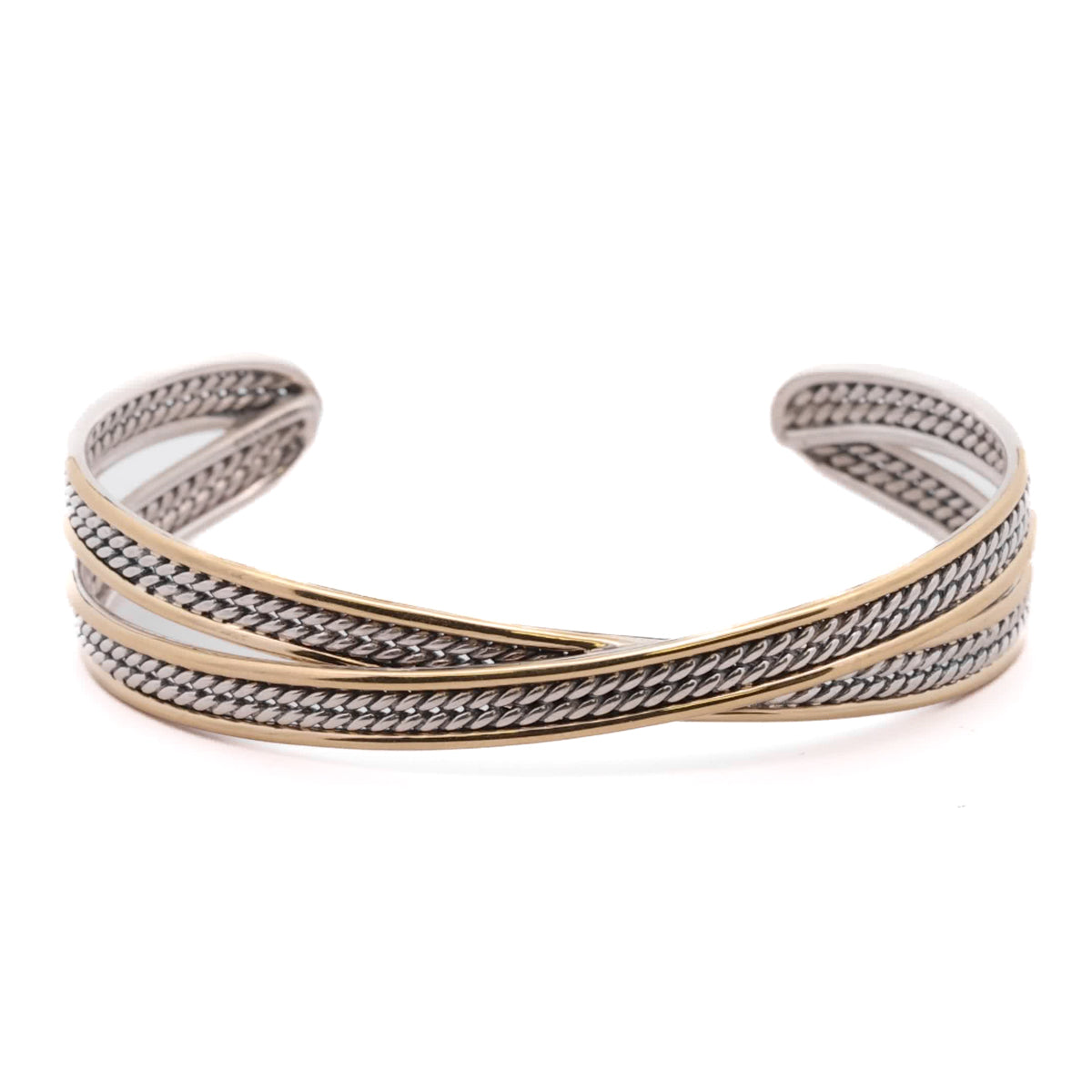 Pre-Owned David Yurman Origami Crossover Cuff Bracelet