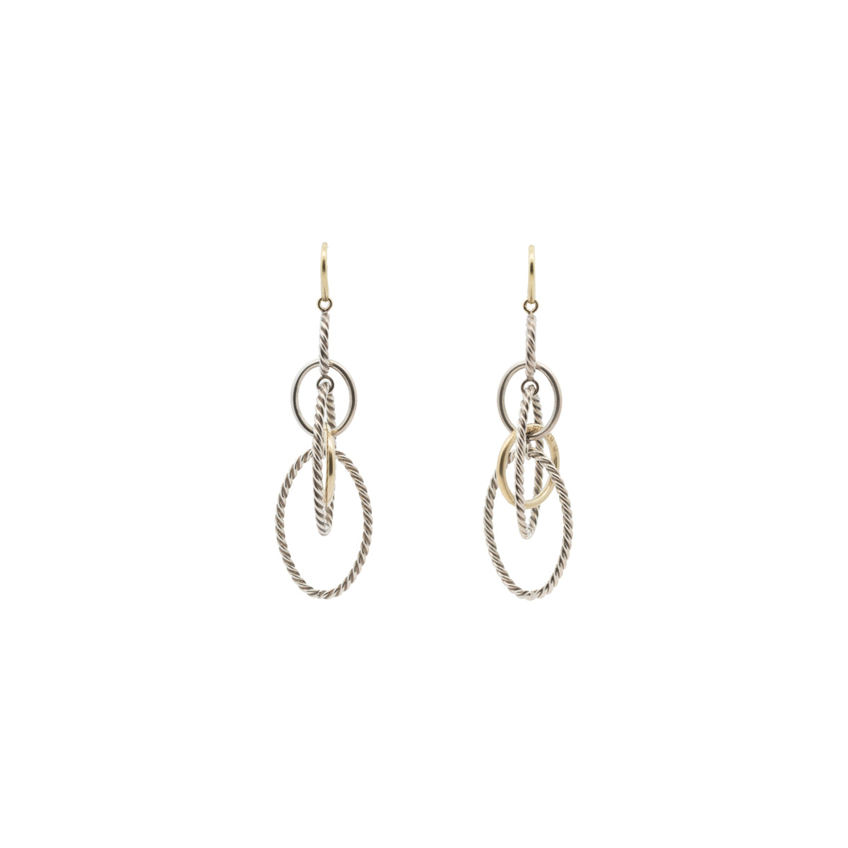 Pre-Owned David Yurman Two Tone Mobile Earrings