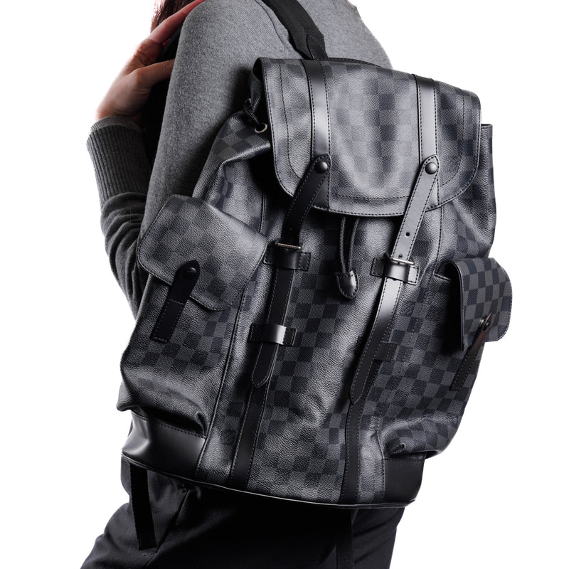 louis vuitton backpack christopher white black Pre-Owned MM WIRE Fishbite rod holder 4pc Colour:04 Gayle A drawstring and press
