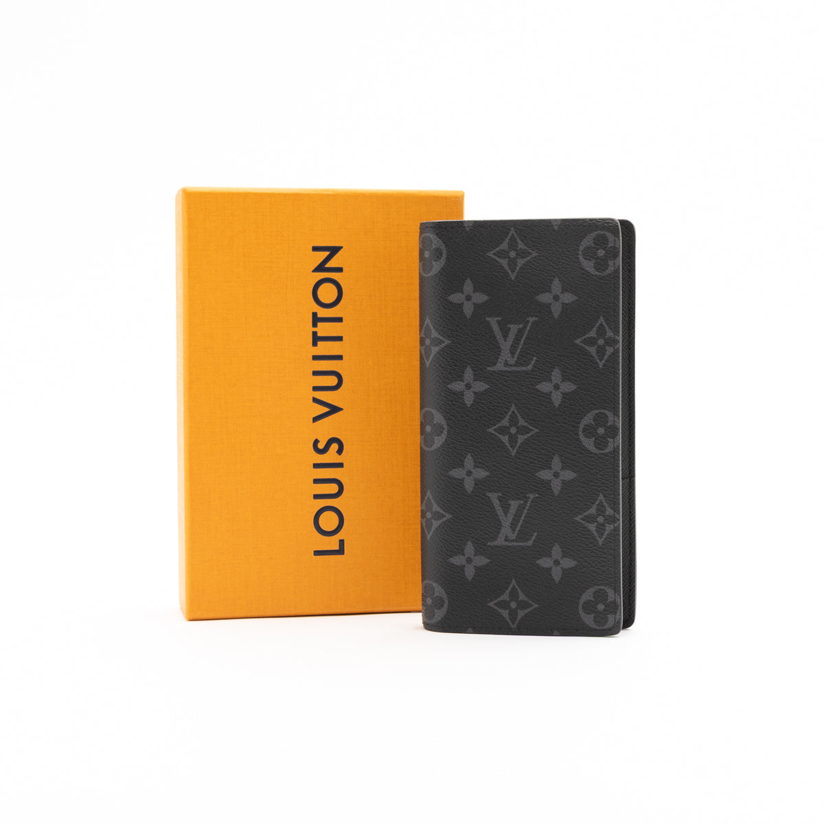 Pre-Owned Louis Vuitton Monogram Eclipse Brazza Wallet
