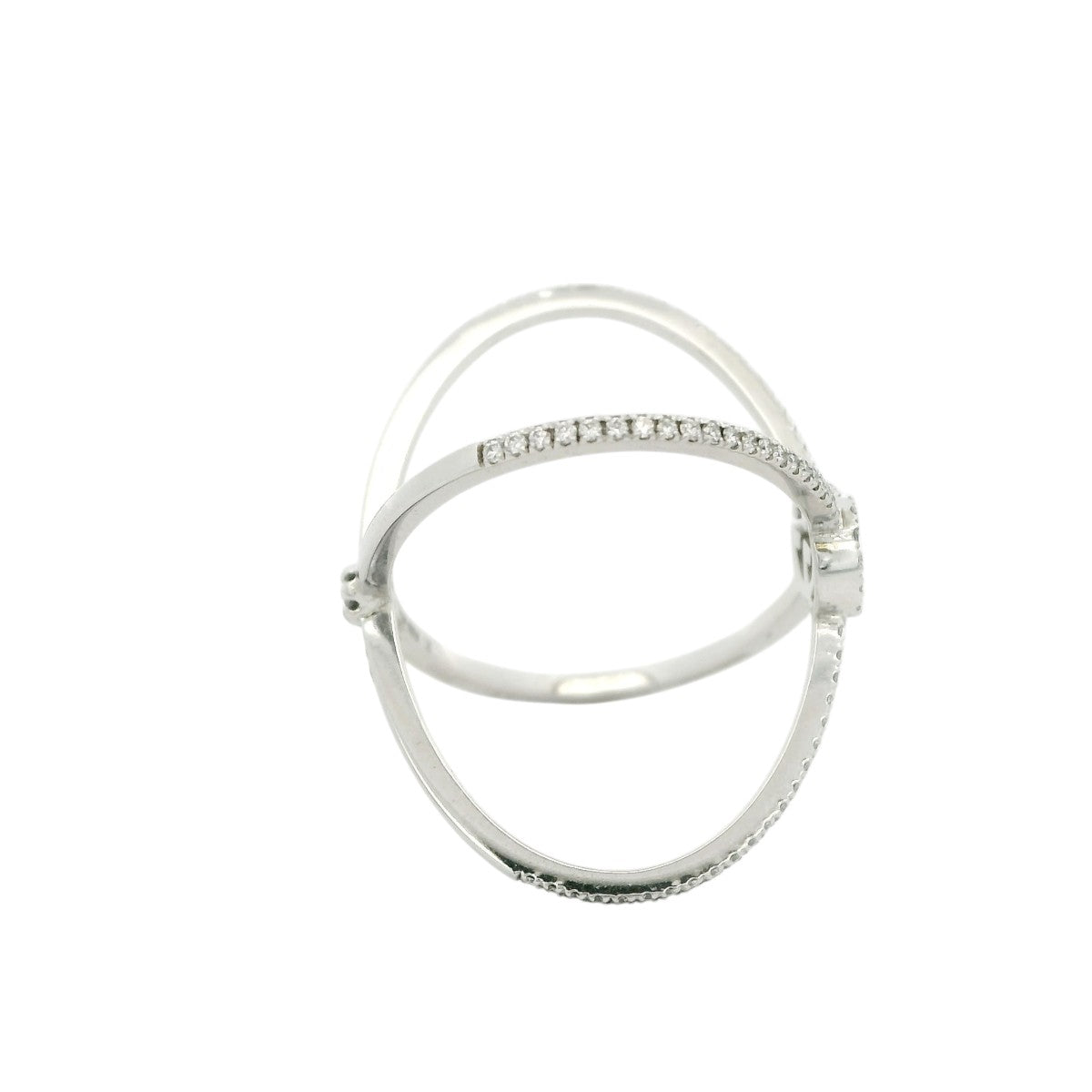 Pre-Owned Gucci Diamond GG Running Cross Ring