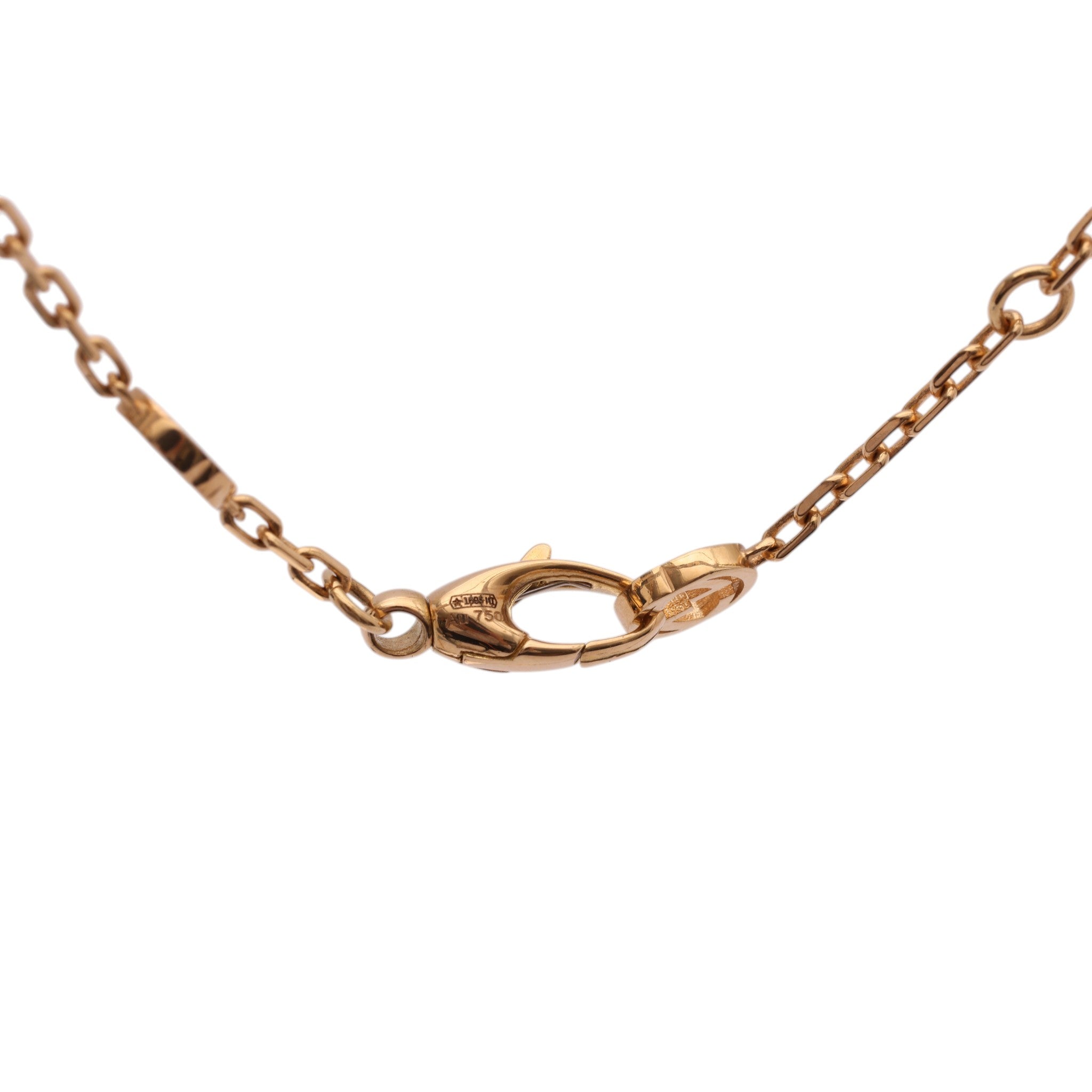 Pre-Owned Gucci Interlocking G Chain Station Necklace