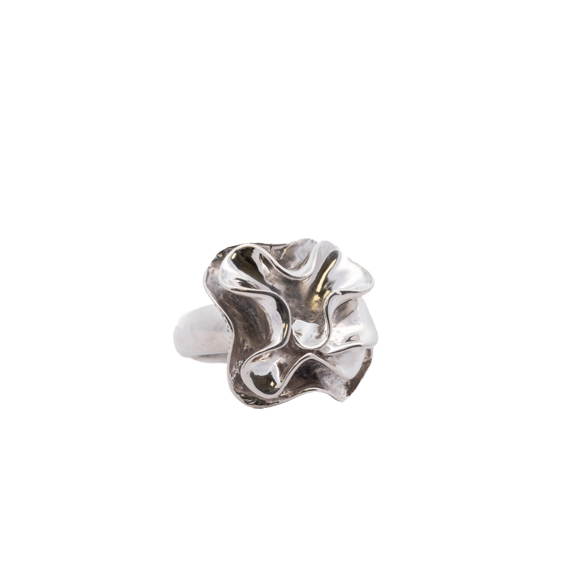 Pre-Owned Silpada Ruffle Flower Ring